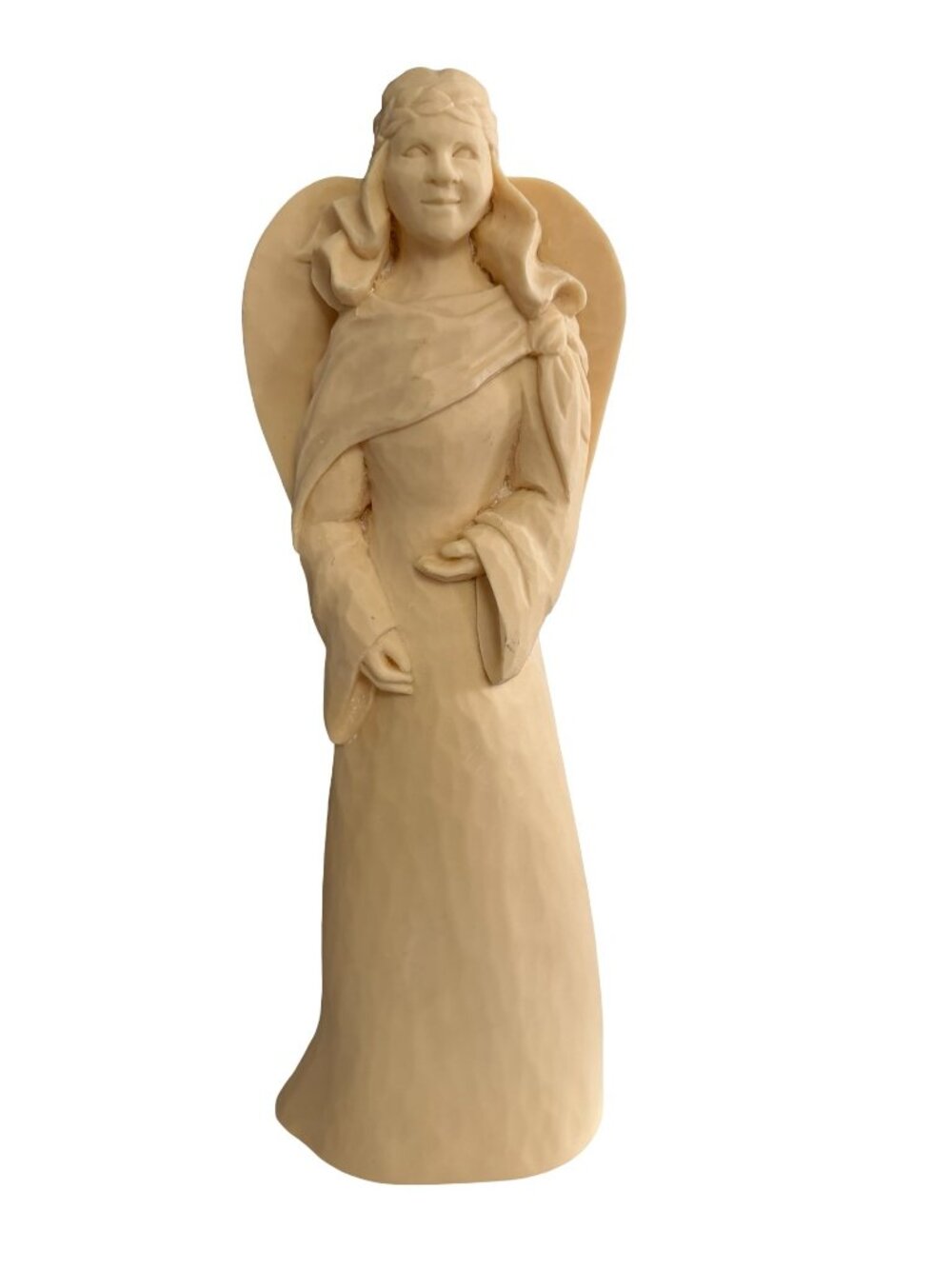 Kelley Stadelman Angel Figurine 15 Inch Cream Resin Sculpture Inspirational Home